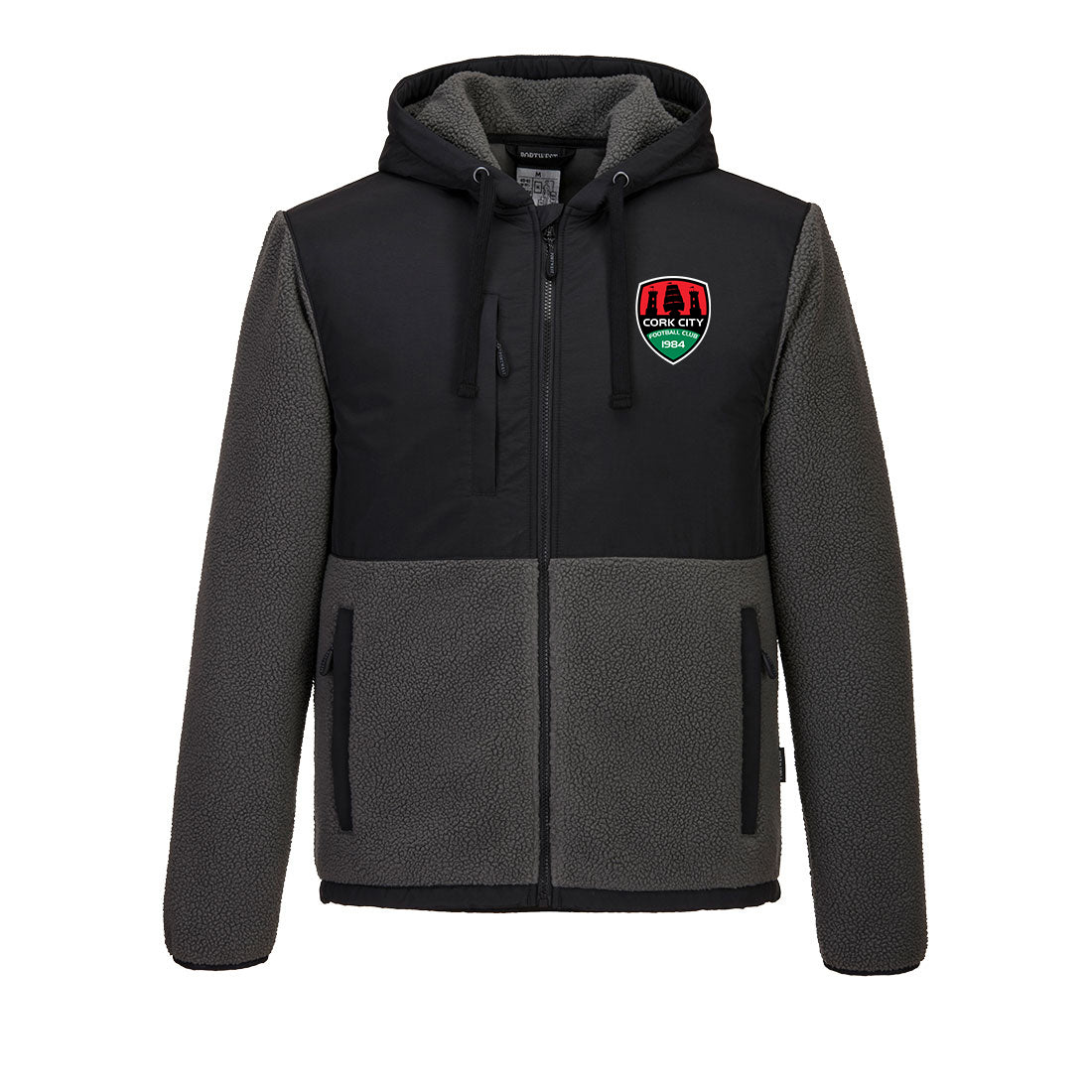 Black borg zip up cheap jacket