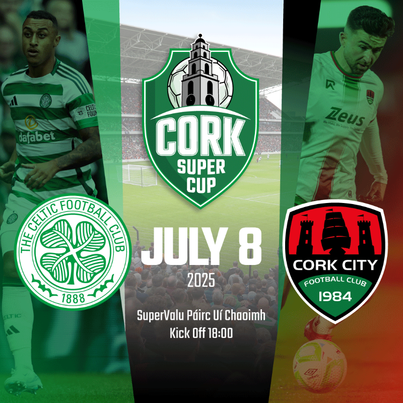 City to face Celtic in inaugural Cork Super Cup this summer